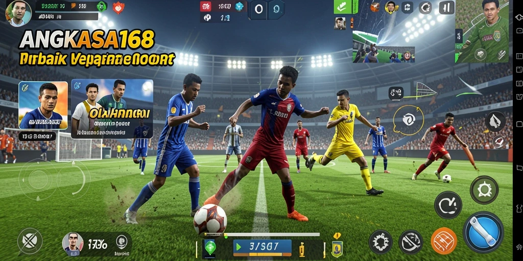 Tampilan gameplay langsung dari ANGKASA168 yang menampilkan aksi olahraga.