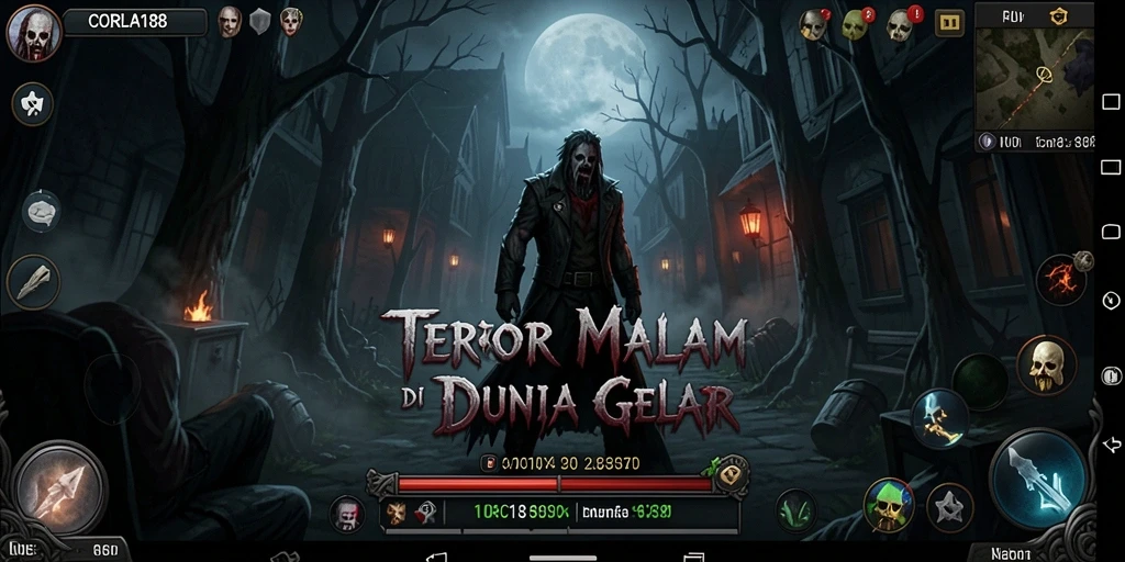Gameplay CORLA188 menampilkan suasana menakutkan dan mencekam yang memikat.