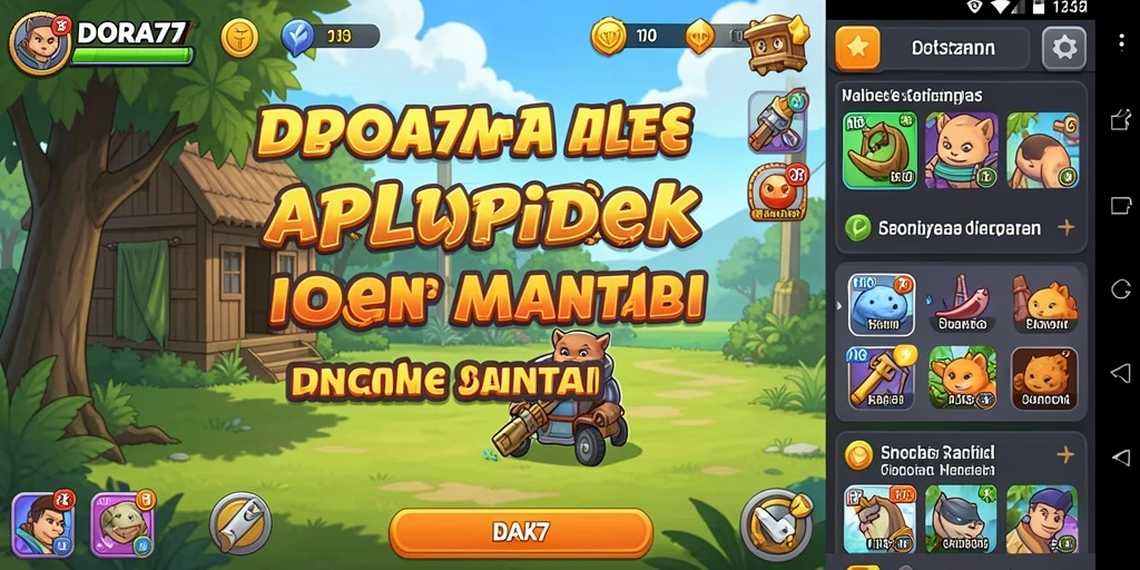 Tampilan gameplay DORA77 yang menampilkan momen seru dan menarik.
