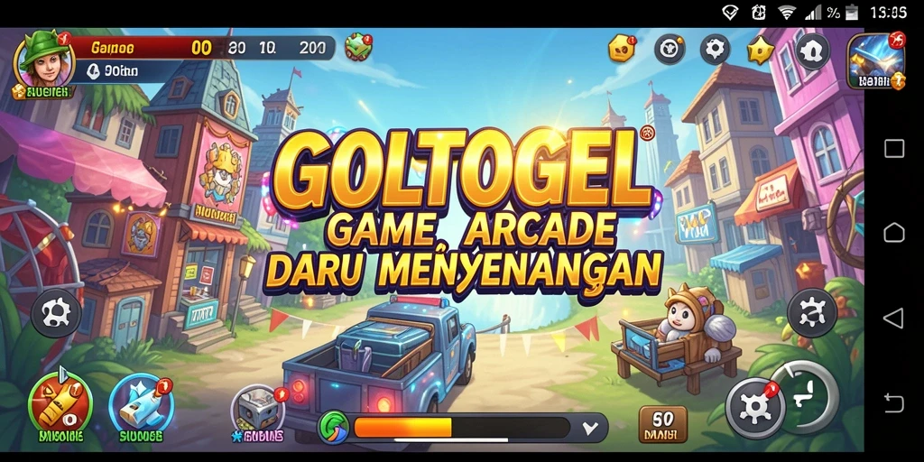 Gameplay seru GOLTOGEL yang penuh warna dan tantangan.