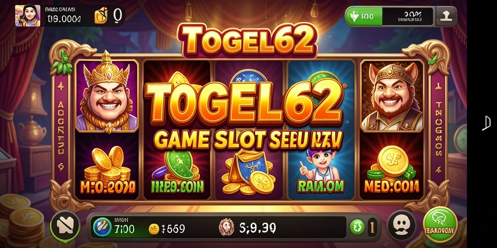 Screenshot gameplay TOGEL62 menampilkan keseruan bermain Slot.