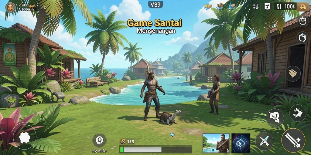 Tampilan gameplay V89 yang menarik dan menghibur.